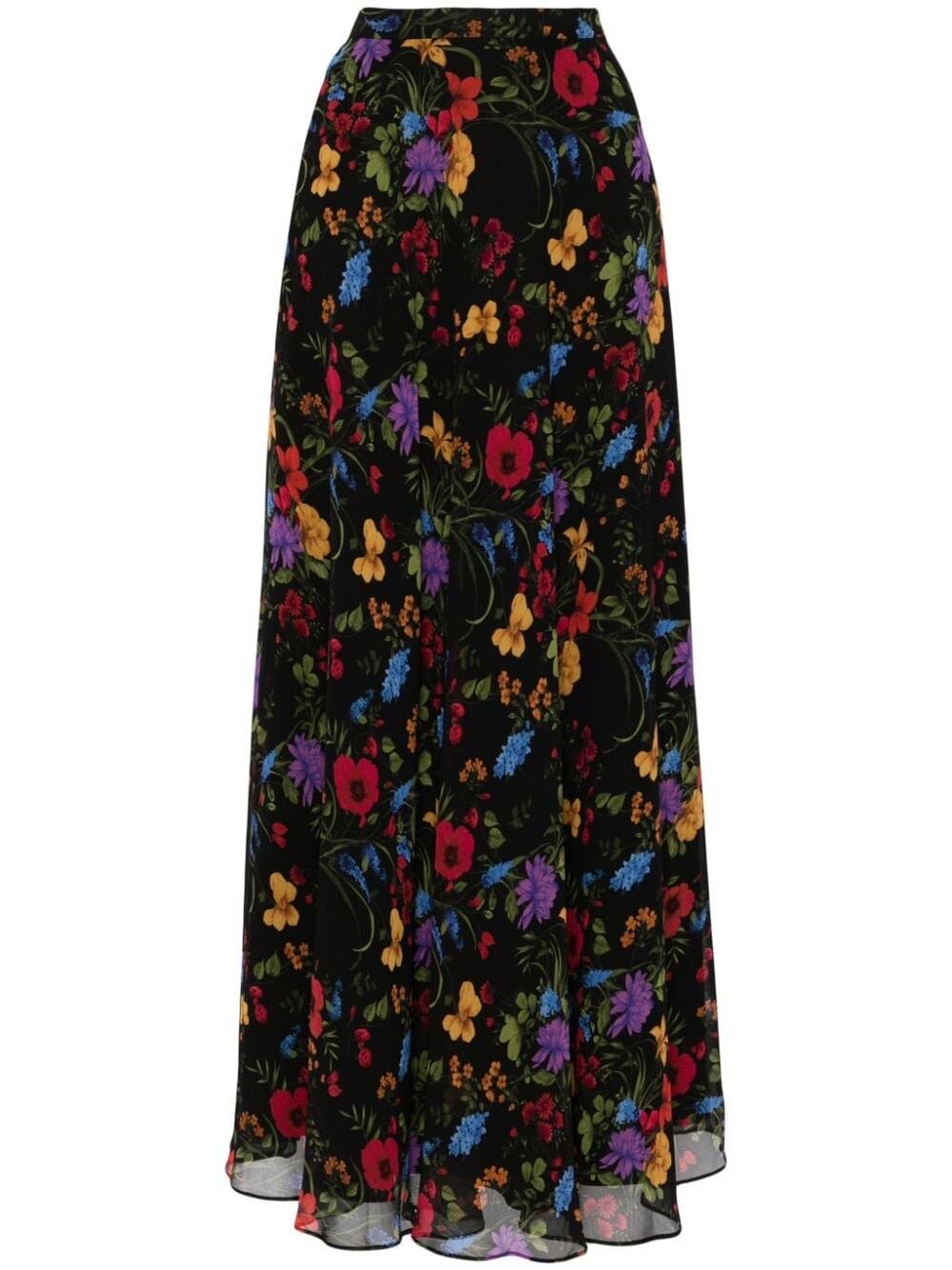 Sachin & Babi Juno Floral Maxi Chiffon Skirt NWT Size Medium Wildflowers Boho